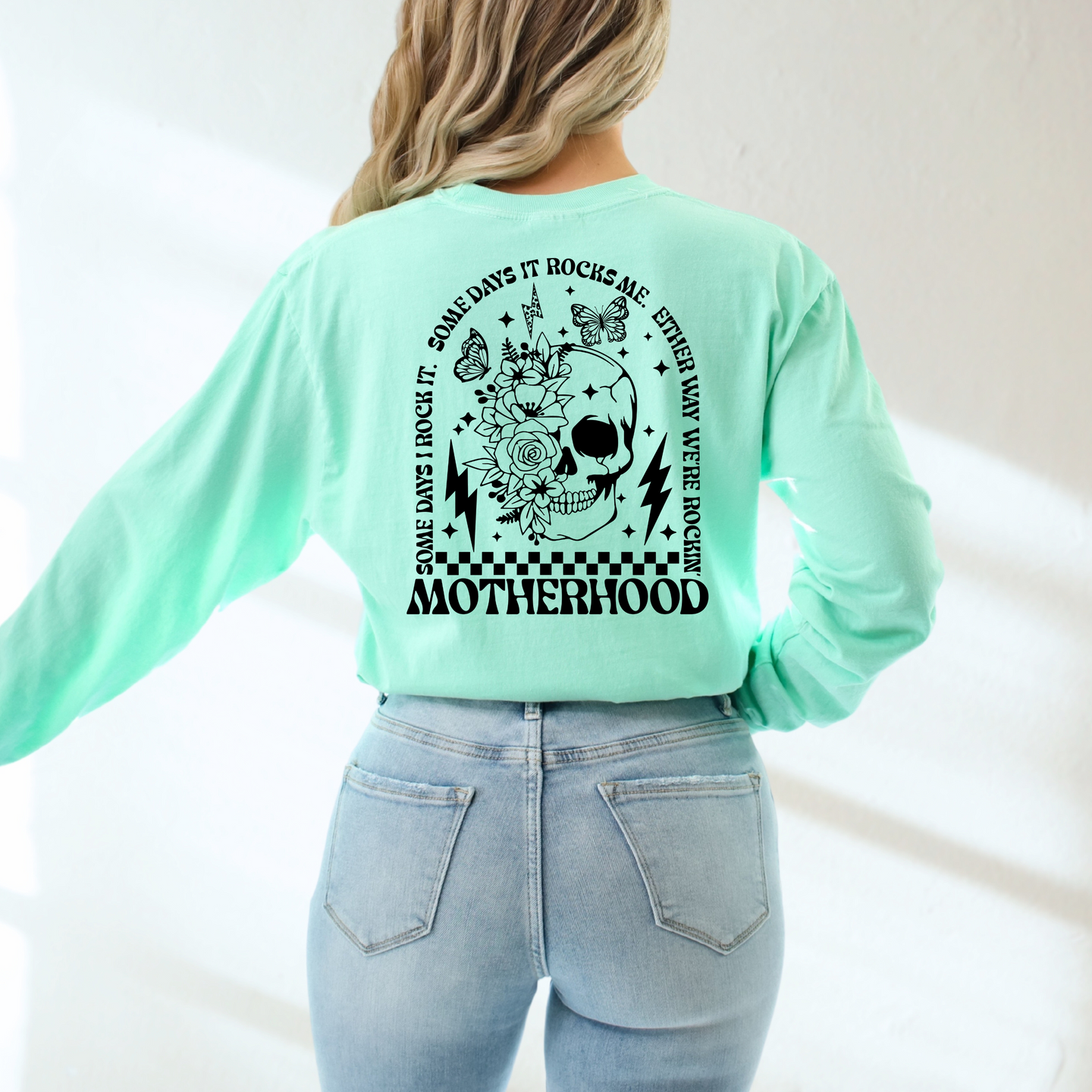 Rocking Motherhood Comfort Colors Sweater