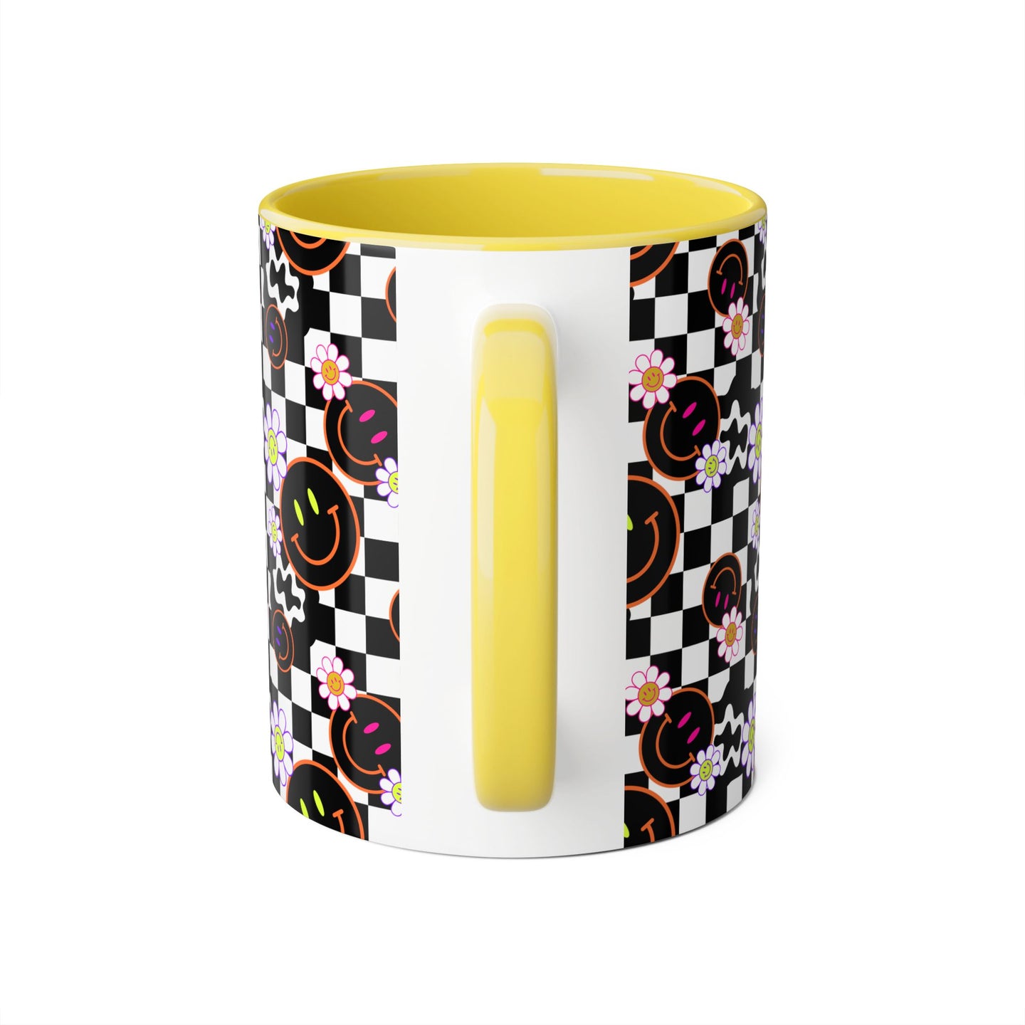 Smiley Checkered Mug 11oz