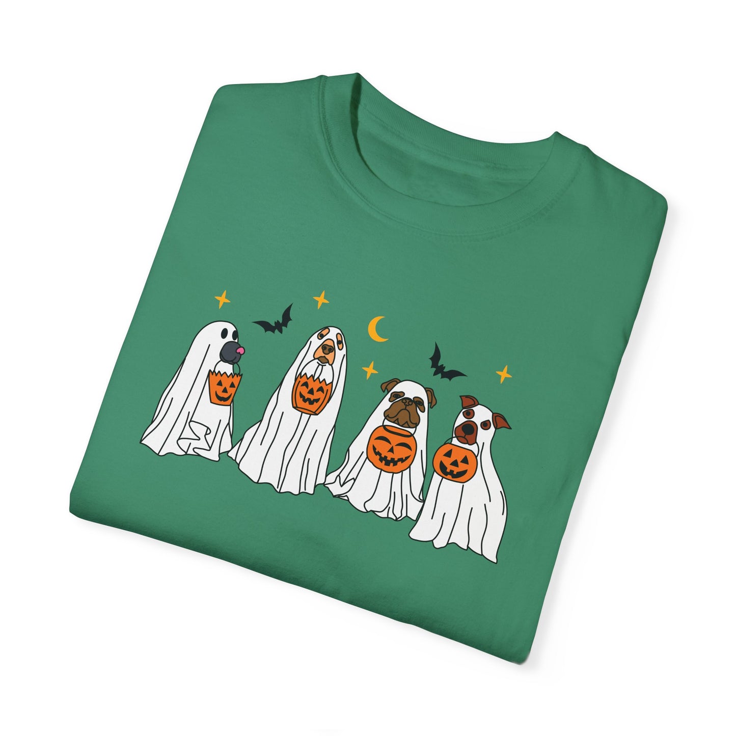 Ghost Dog Comfort Colors T-shirt for Halloween Fall
