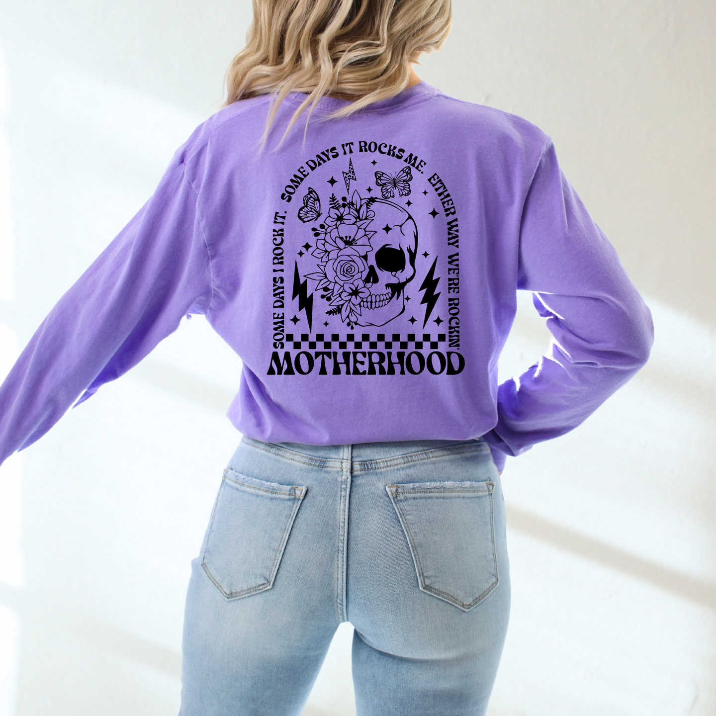 Rocking Motherhood Comfort Colors Sweater