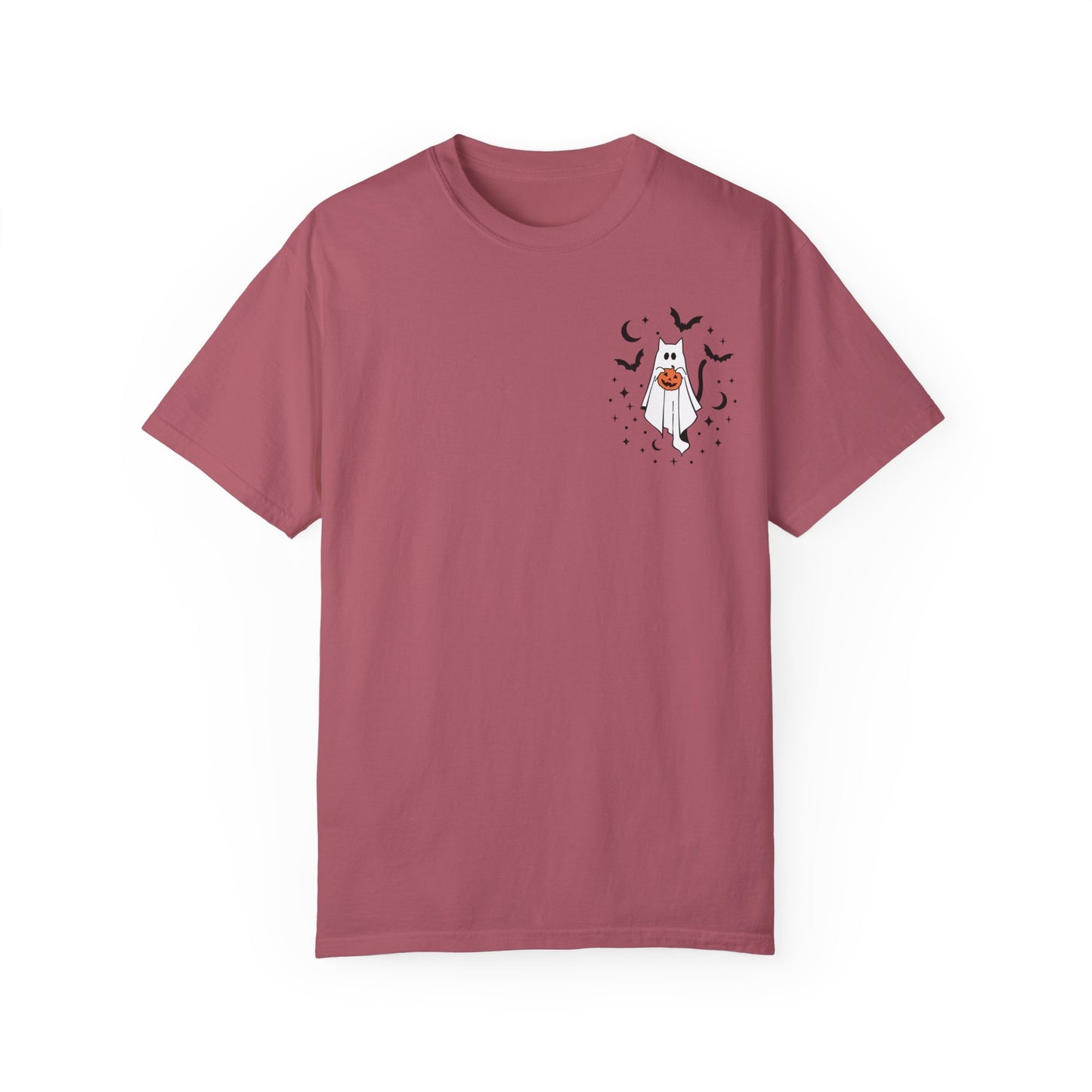 Ghost Kitty Comfort Colors T-shirt for Halloween Fall