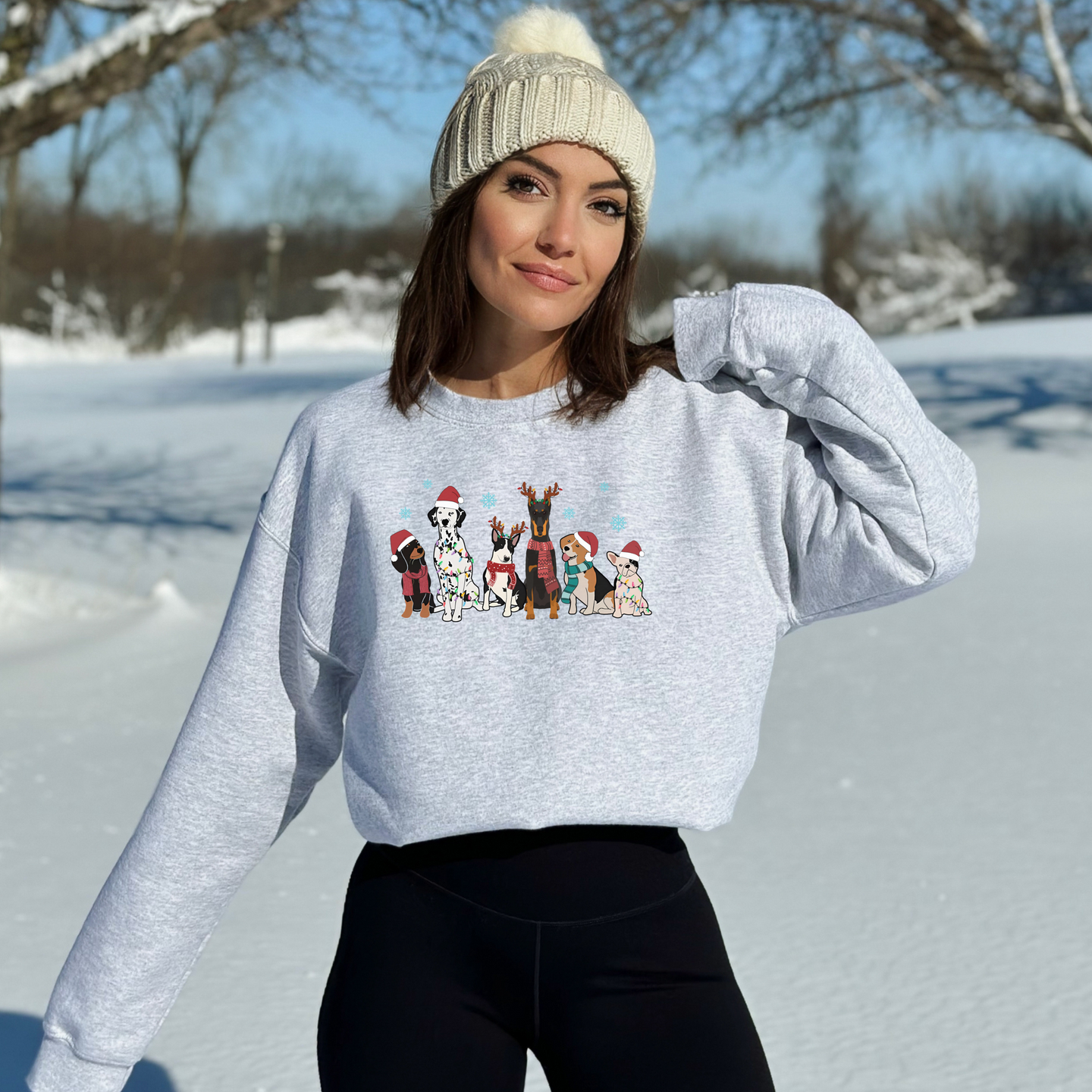 Christmas Dog Sweatshirt - Sizes small to 5XL