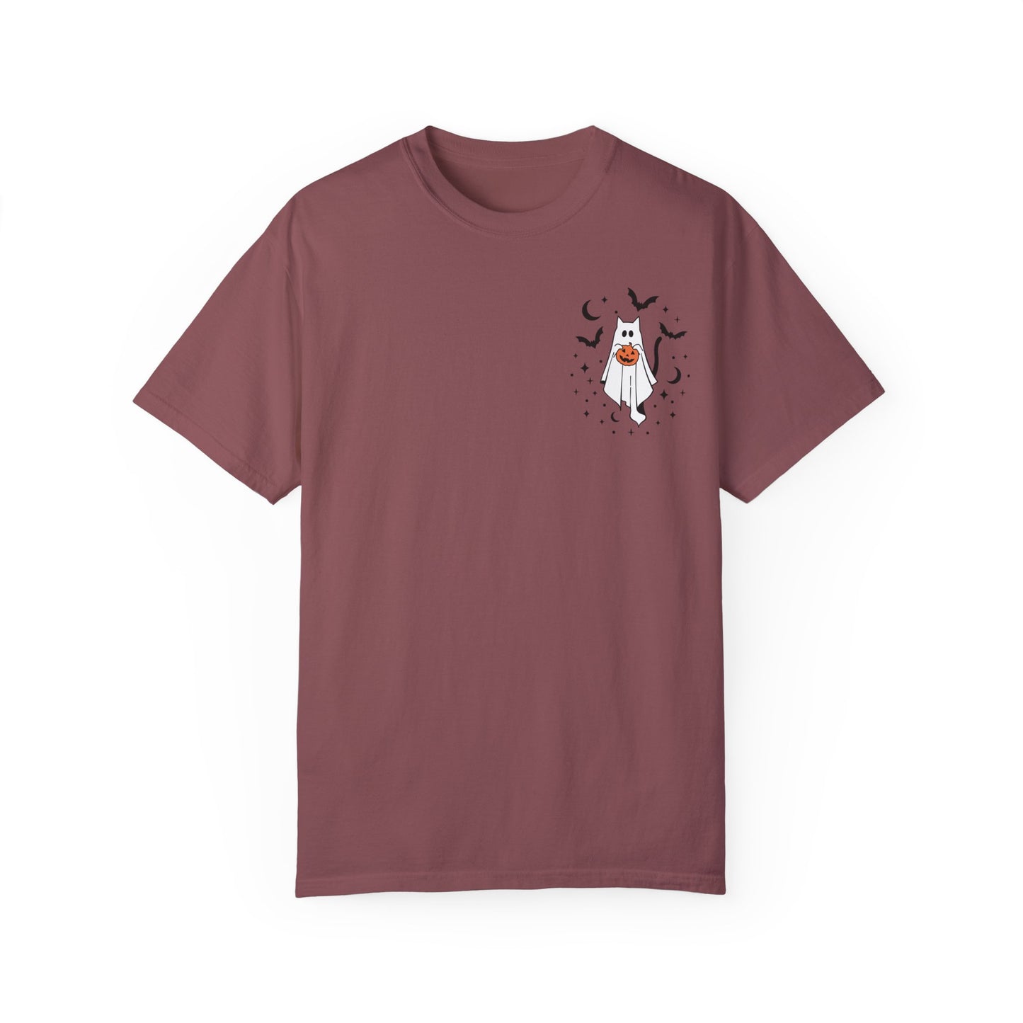 Ghost Kitty Comfort Colors T-shirt for Halloween Fall