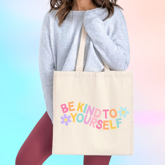 Be kind to yourself Cotton Canvas Tote Bag