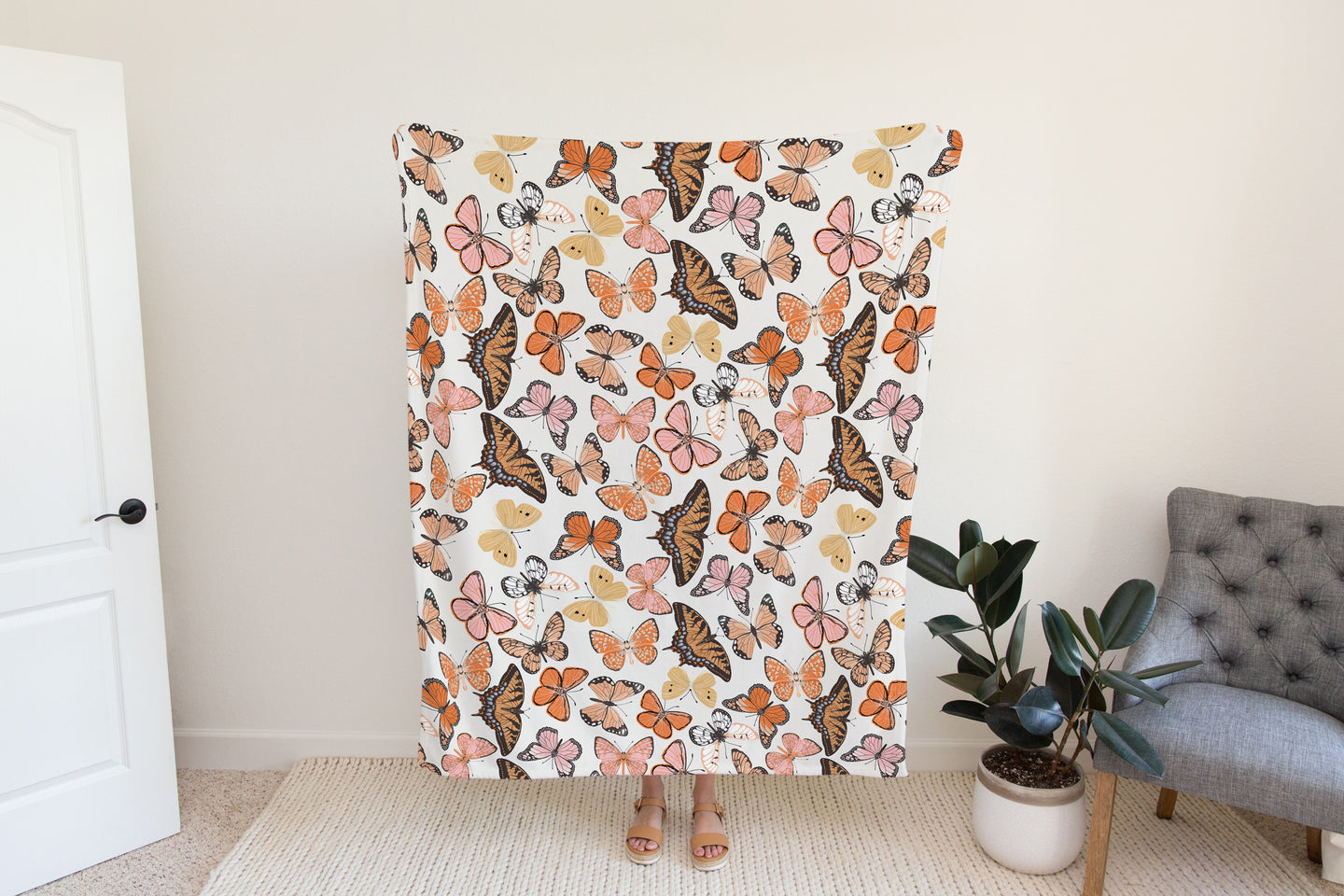 Personalized Butterfly Blanket