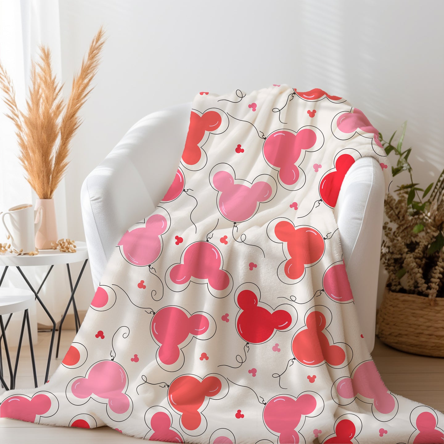 Personalized Pink Disney blanket