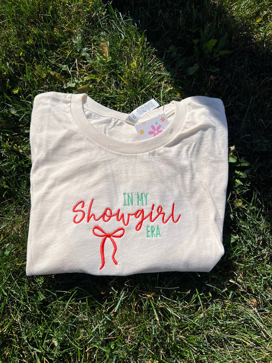 In my Showgirl Era Embroidered T-shirt