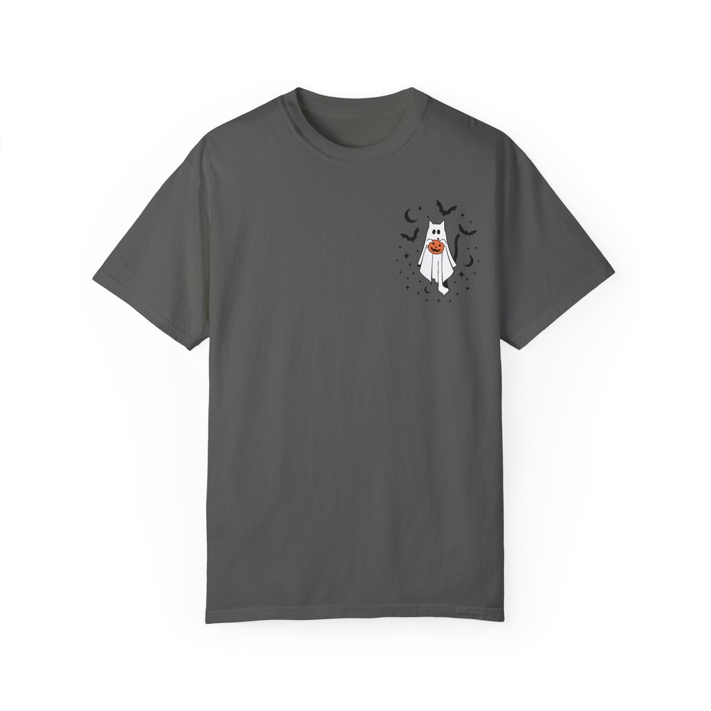 Ghost Kitty Comfort Colors T-shirt for Halloween Fall