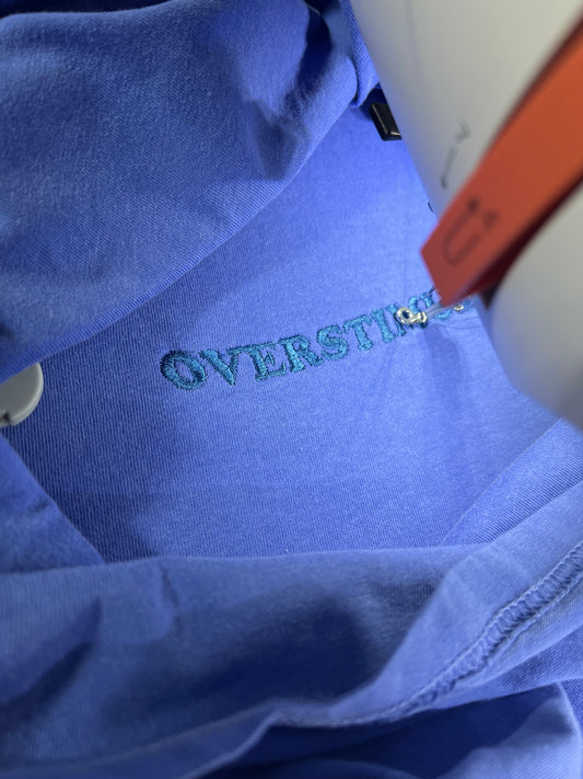 Overstimulated Embroidered Sweater Comfort Colors