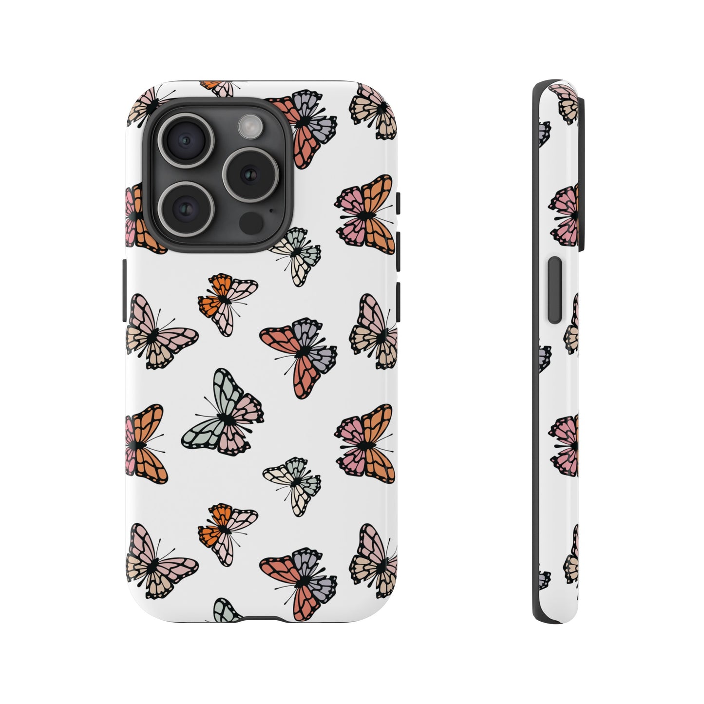 Personalized Butterfly Tough Phone Case for iPhone, Samsung and Google Phones