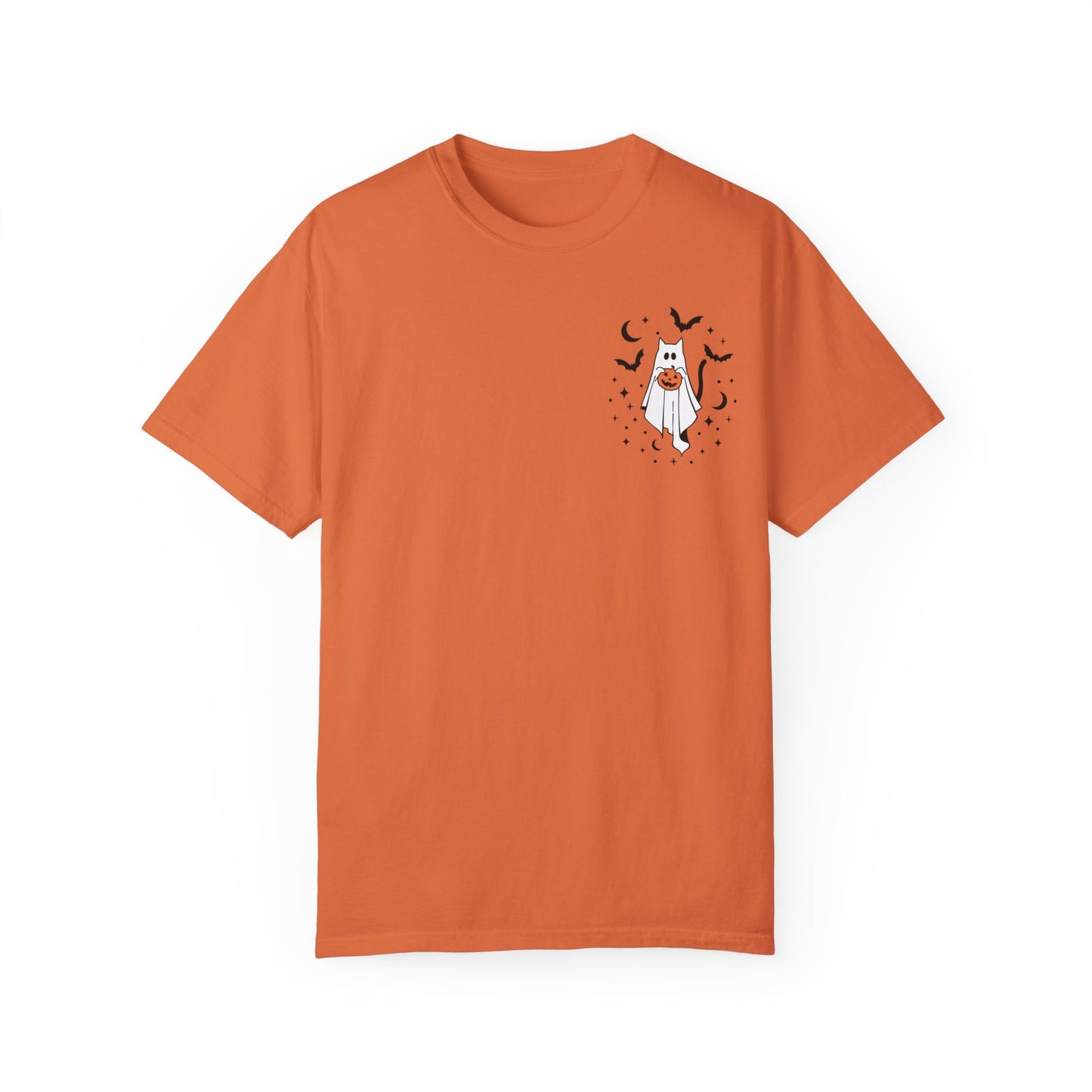 Ghost Kitty Comfort Colors T-shirt for Halloween Fall