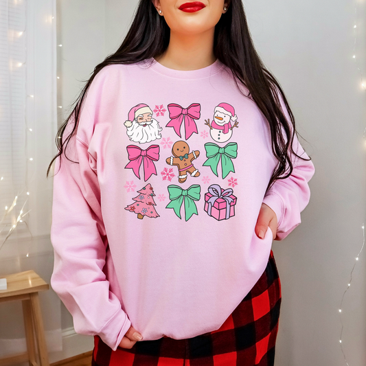 Pink Christmas Sweater - Sizes small to 5xl