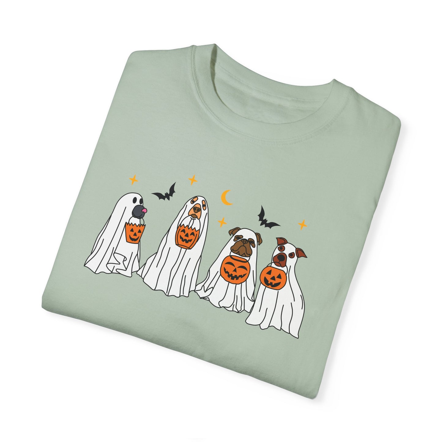 Ghost Dog Comfort Colors T-shirt for Halloween Fall