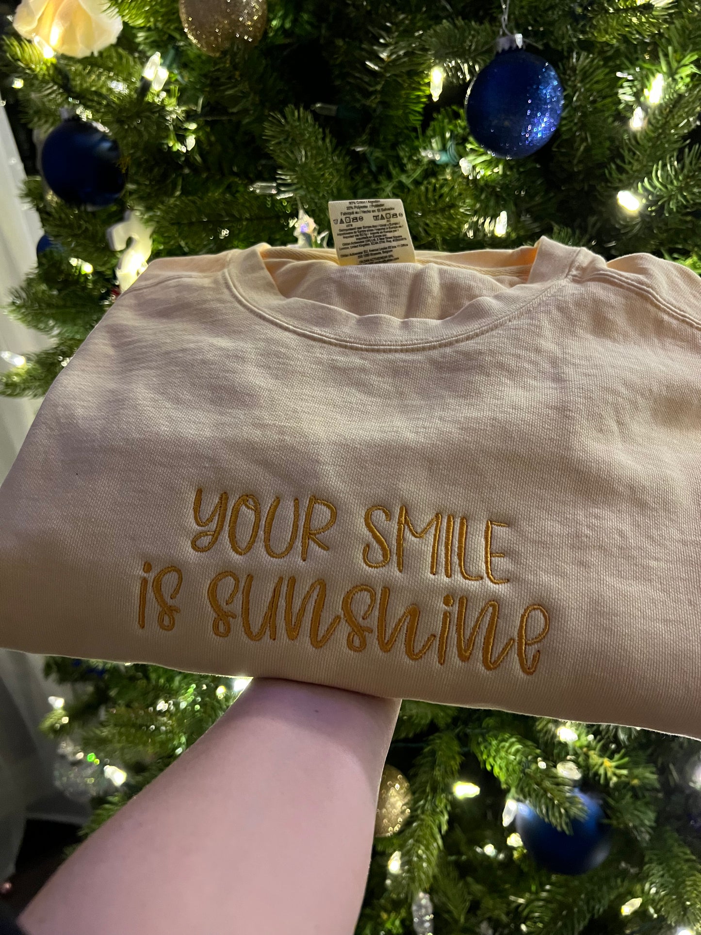 Your Smile Is Sunshine Embroidery Sweater / T-shirt