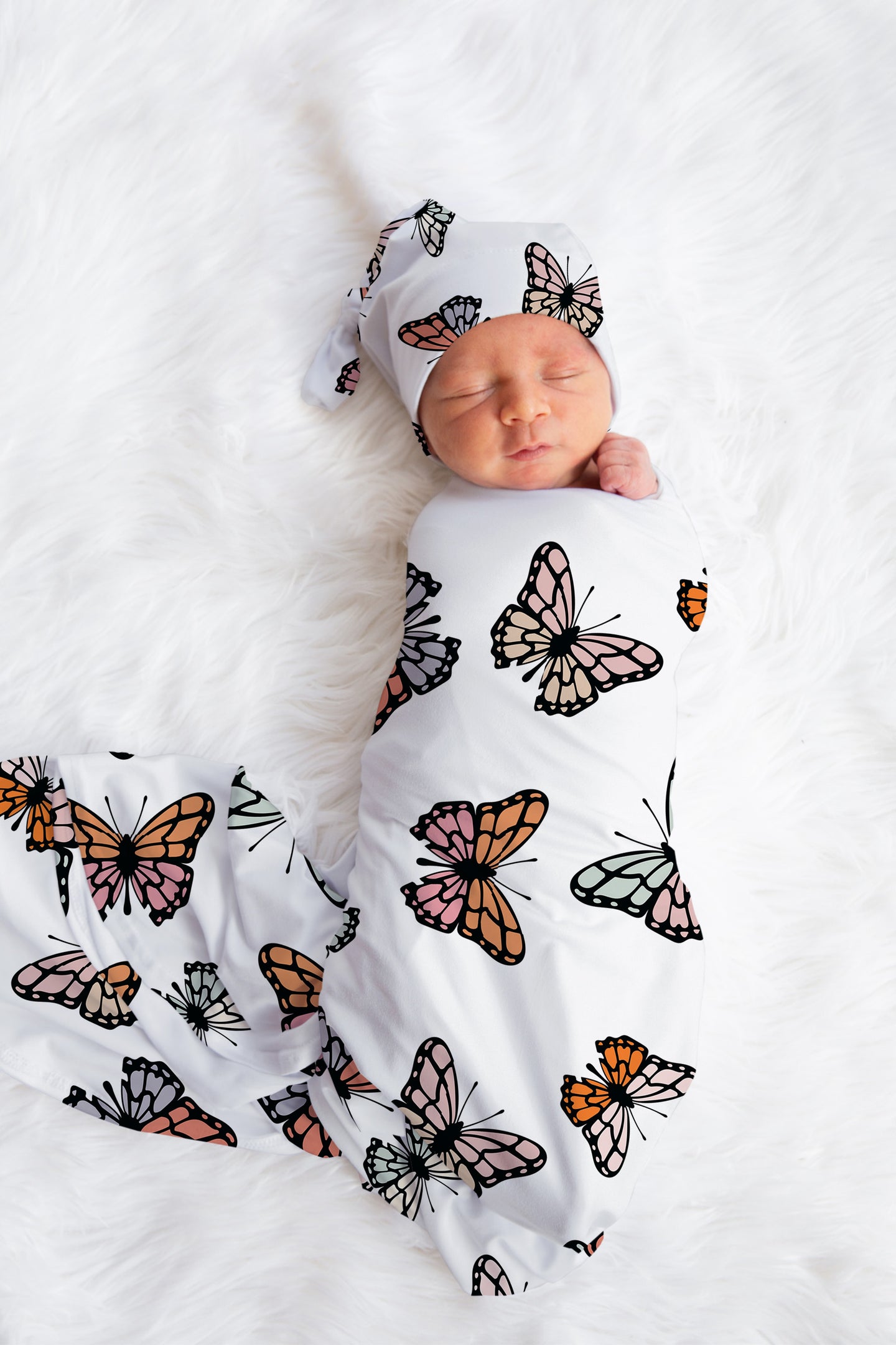 Personalized Butterfly Swaddle Set