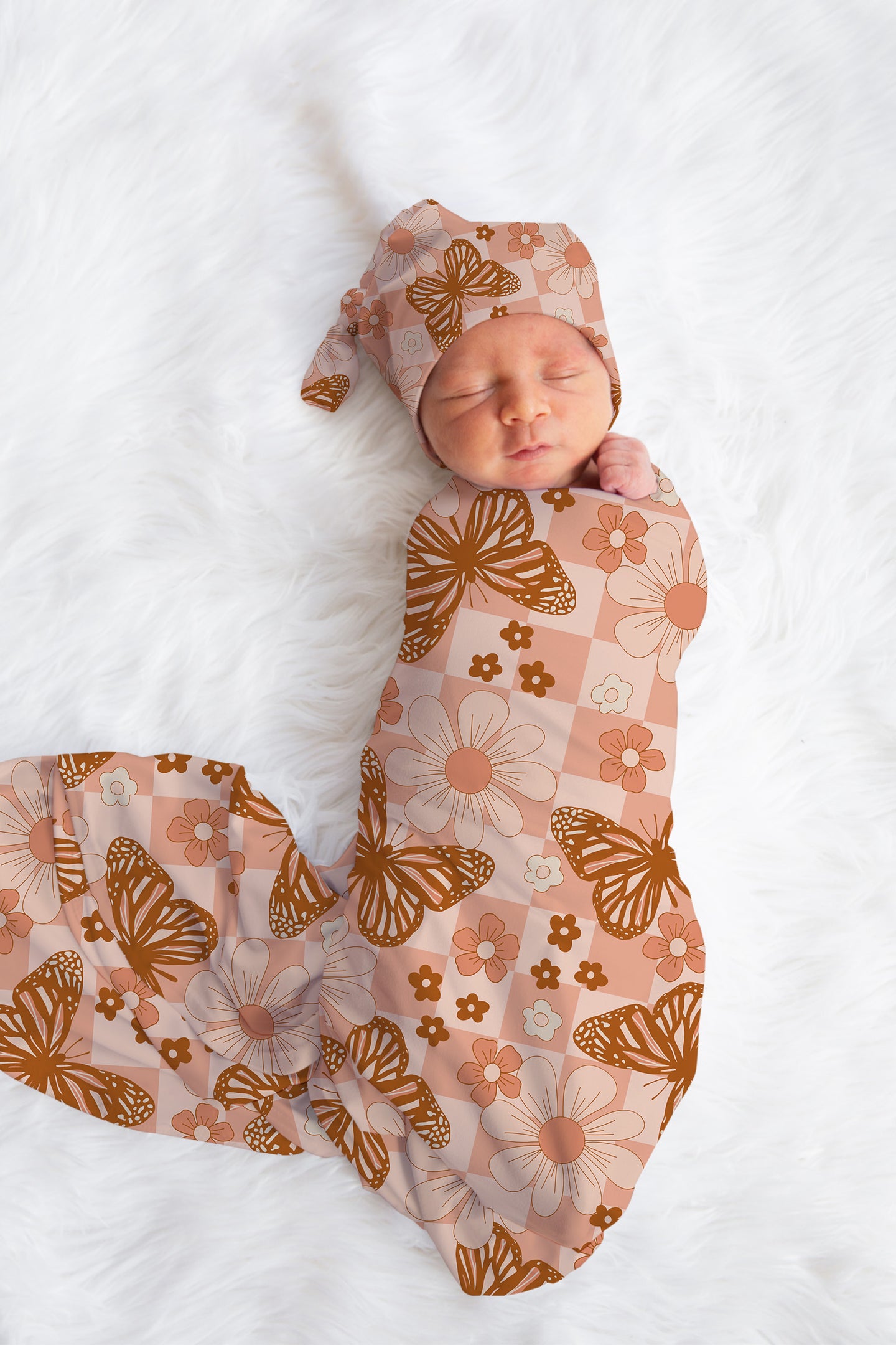 Personalized Boho Butterfly Swaddle Set