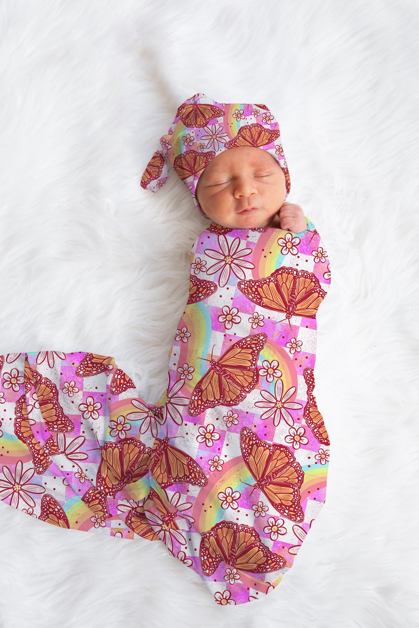 Personalized Butterfly Swaddle Set