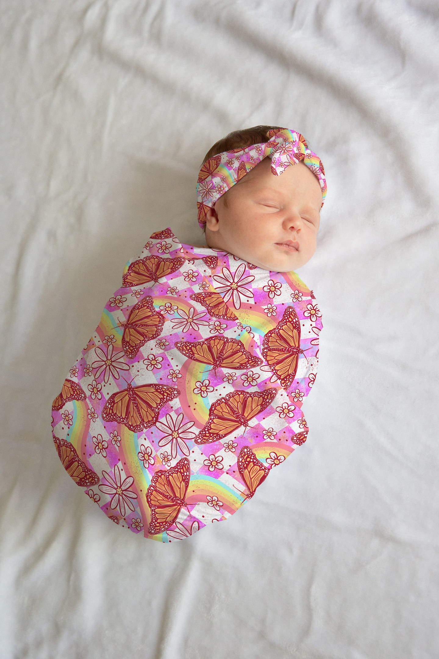 Personalized Butterfly Swaddle Set