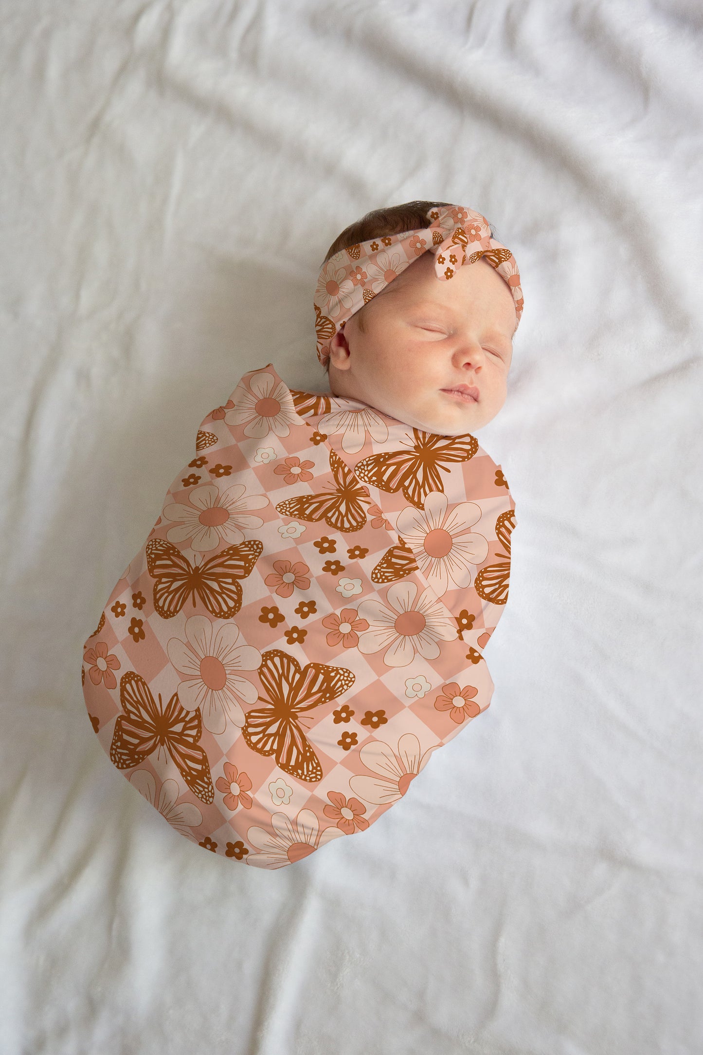 Personalized Boho Butterfly Swaddle Set