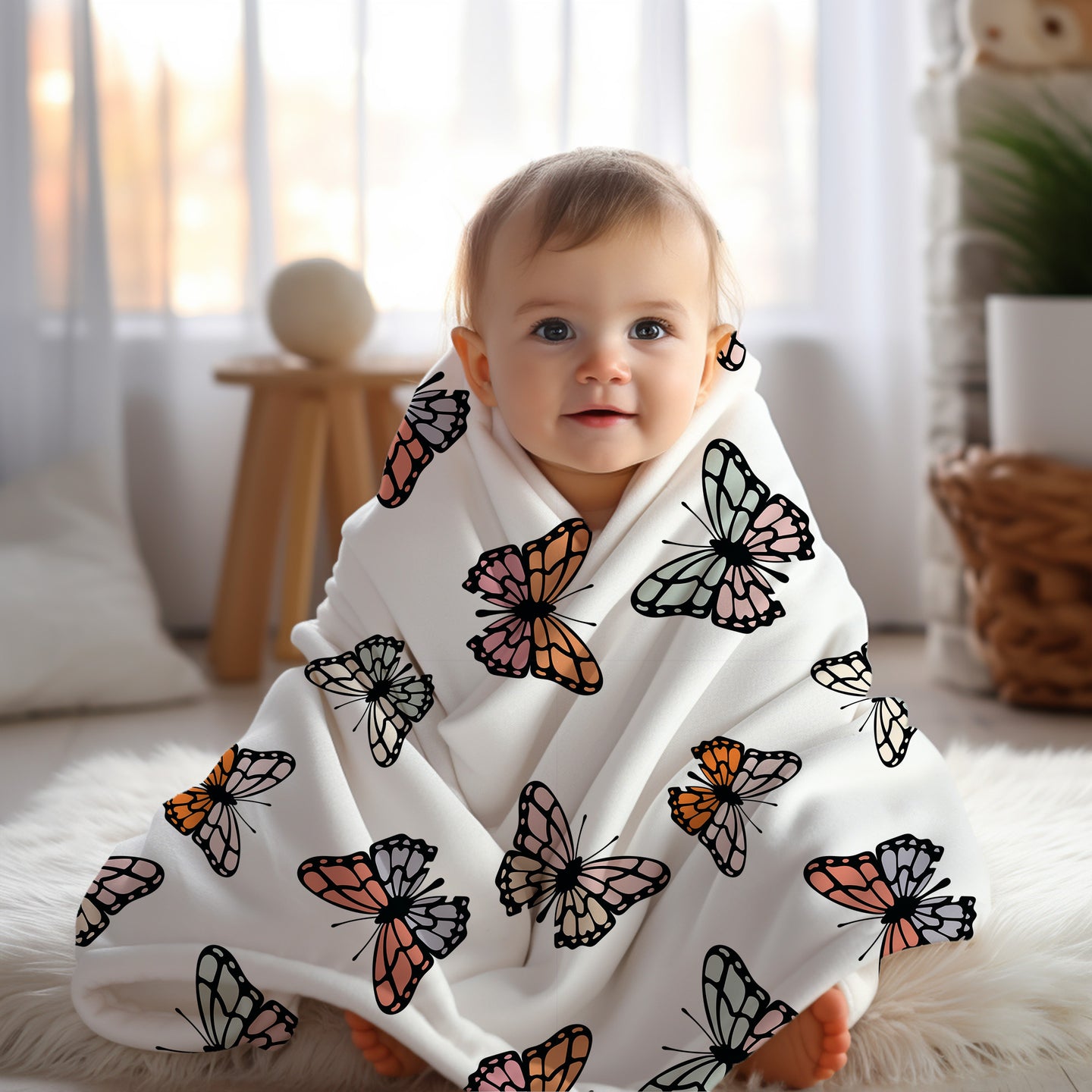 Personalized Butterfly Blanket