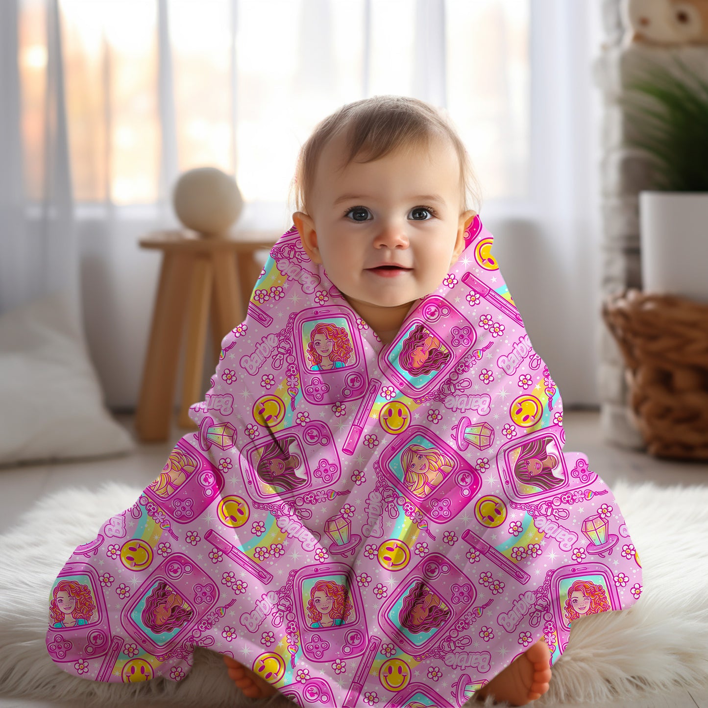 Personalized Barbie Blanket