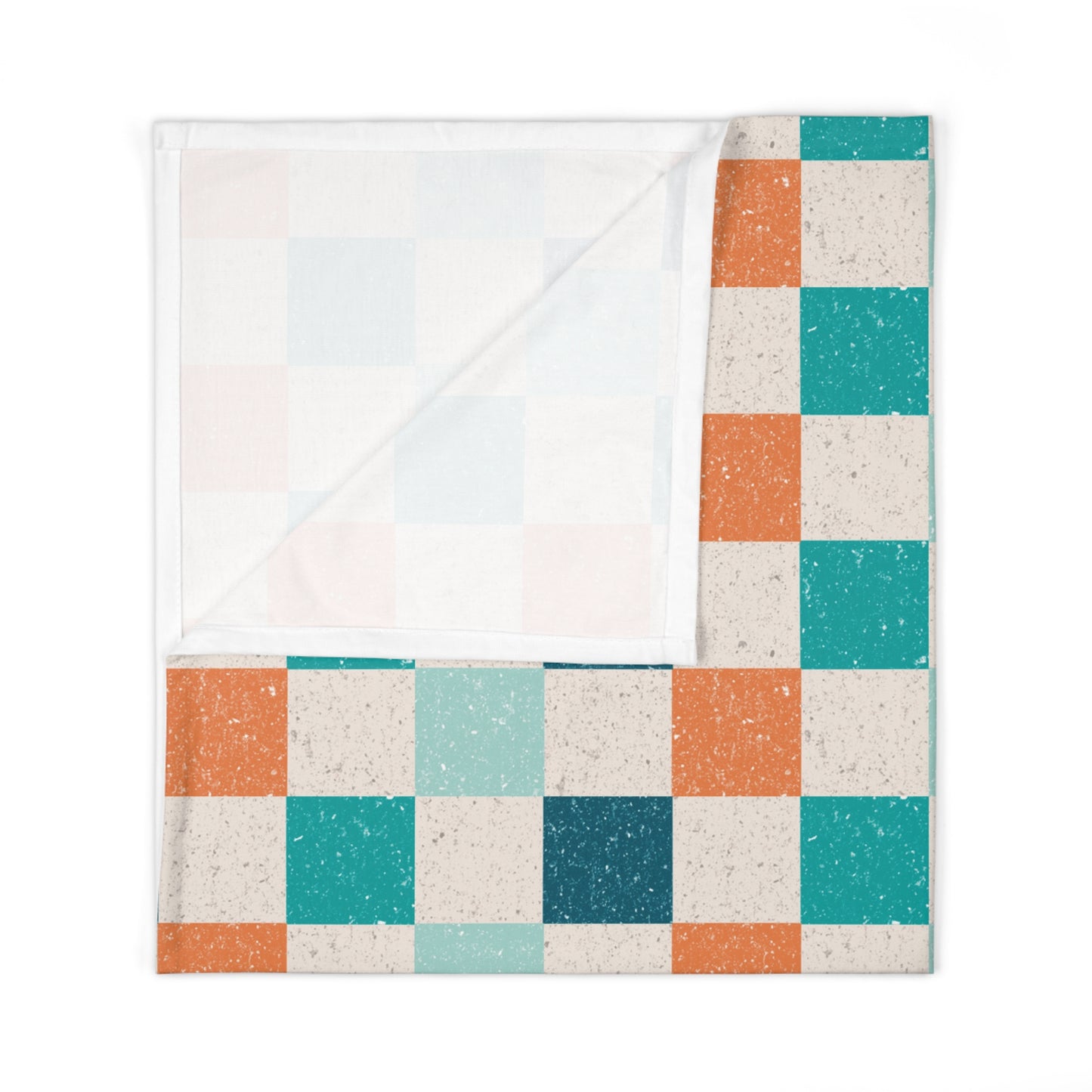 Personalized Boy Swaddle Hat Set Checkered