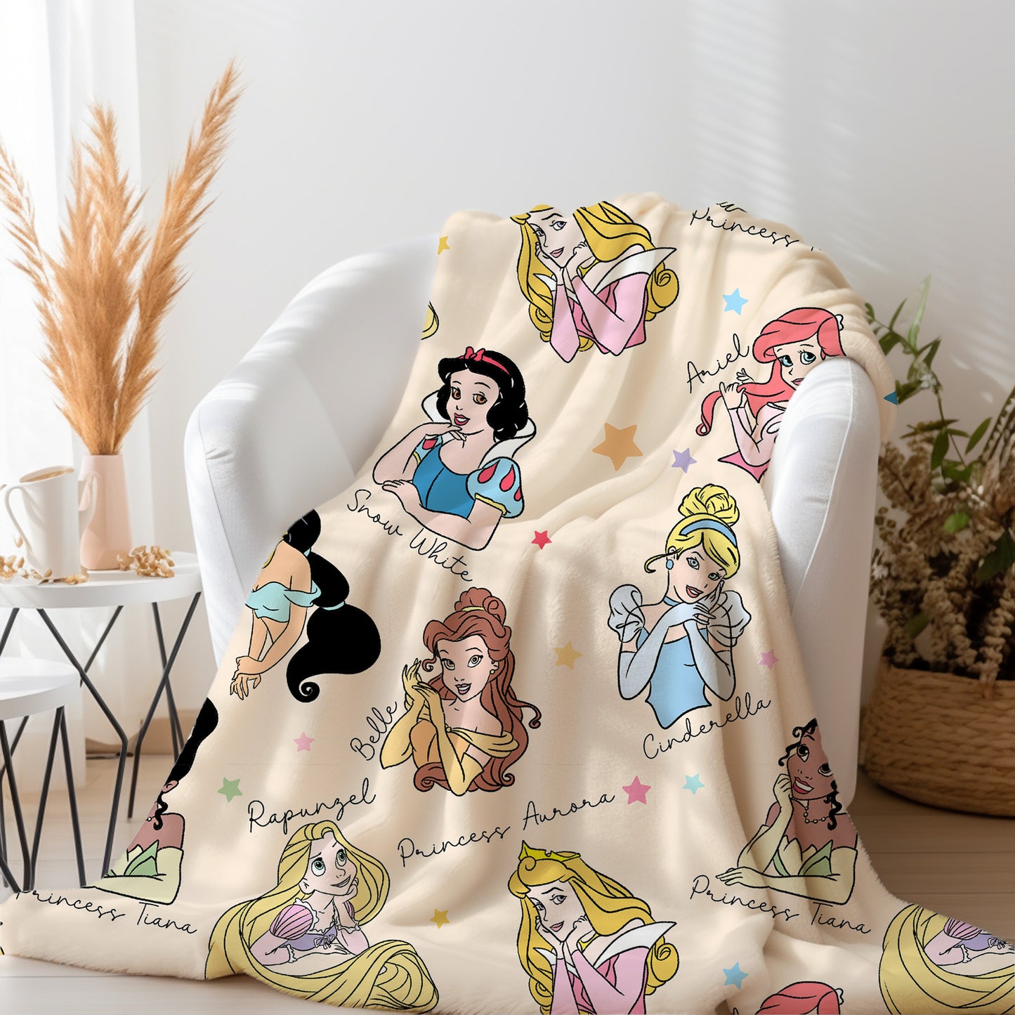 Personalized Disney Princesses Blanket