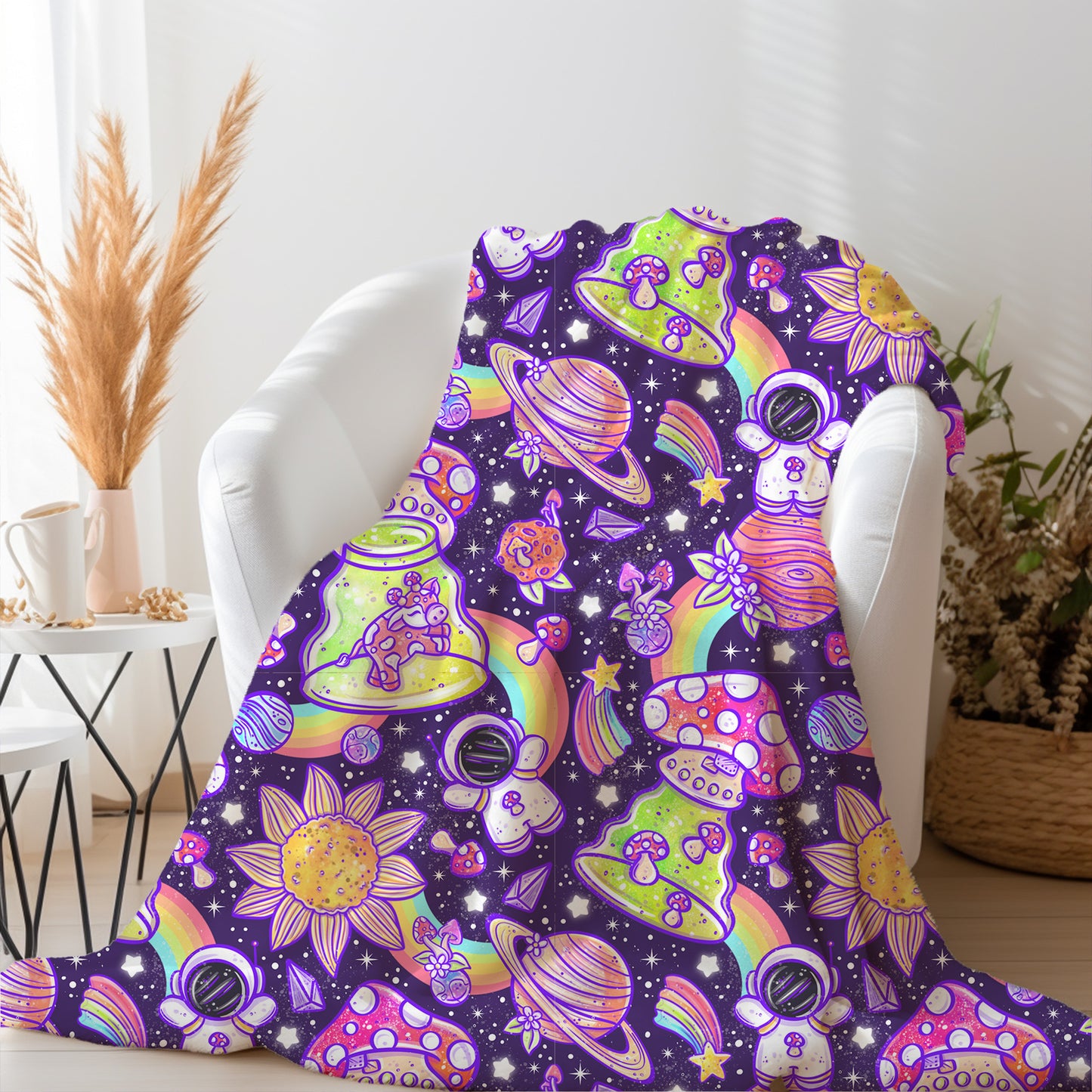 Personalized Space Toddler Blanket