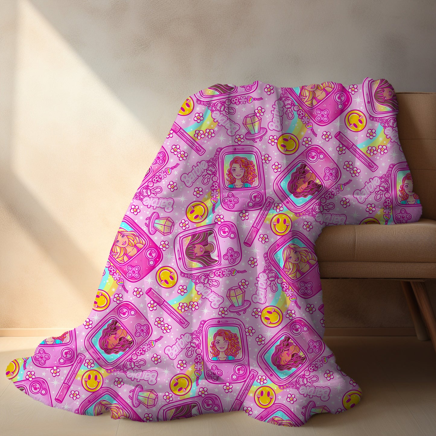 Personalized Barbie Blanket