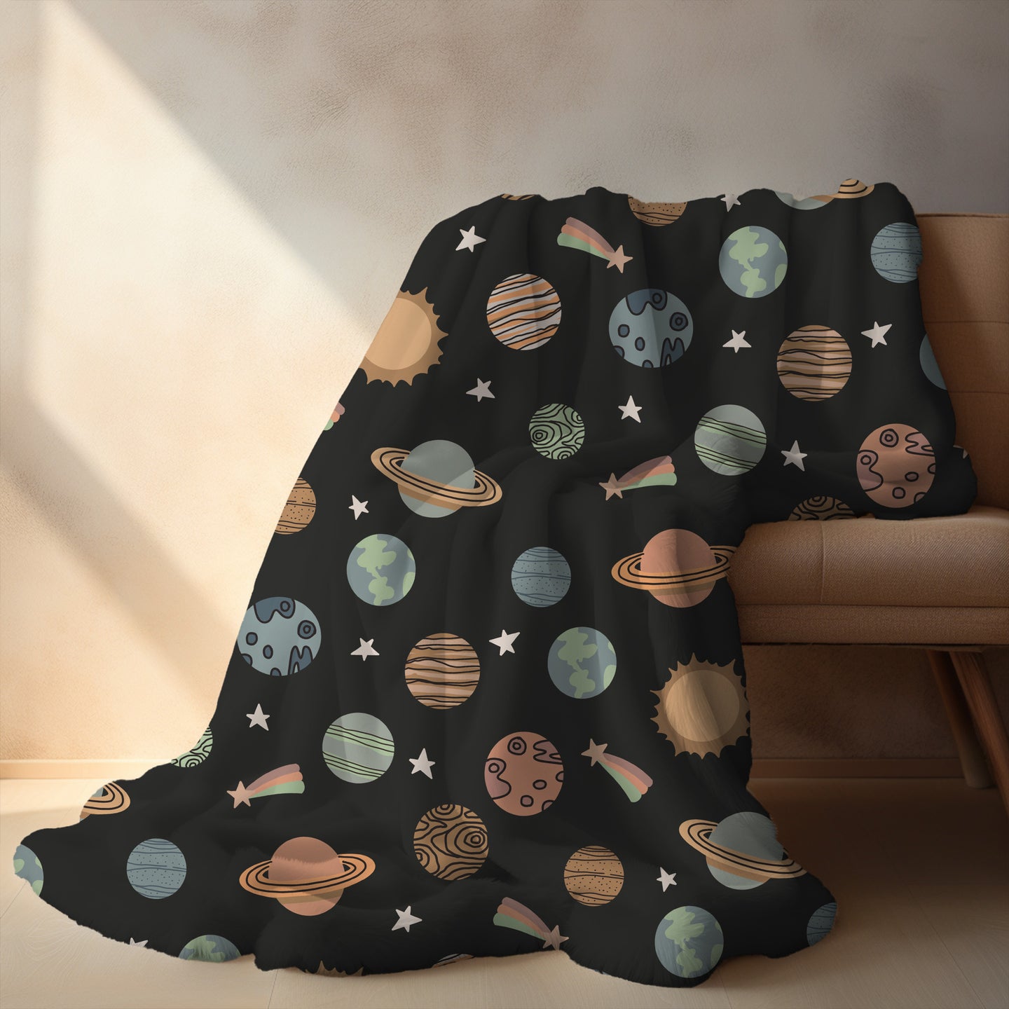 Personalized Boys Planet Blanket