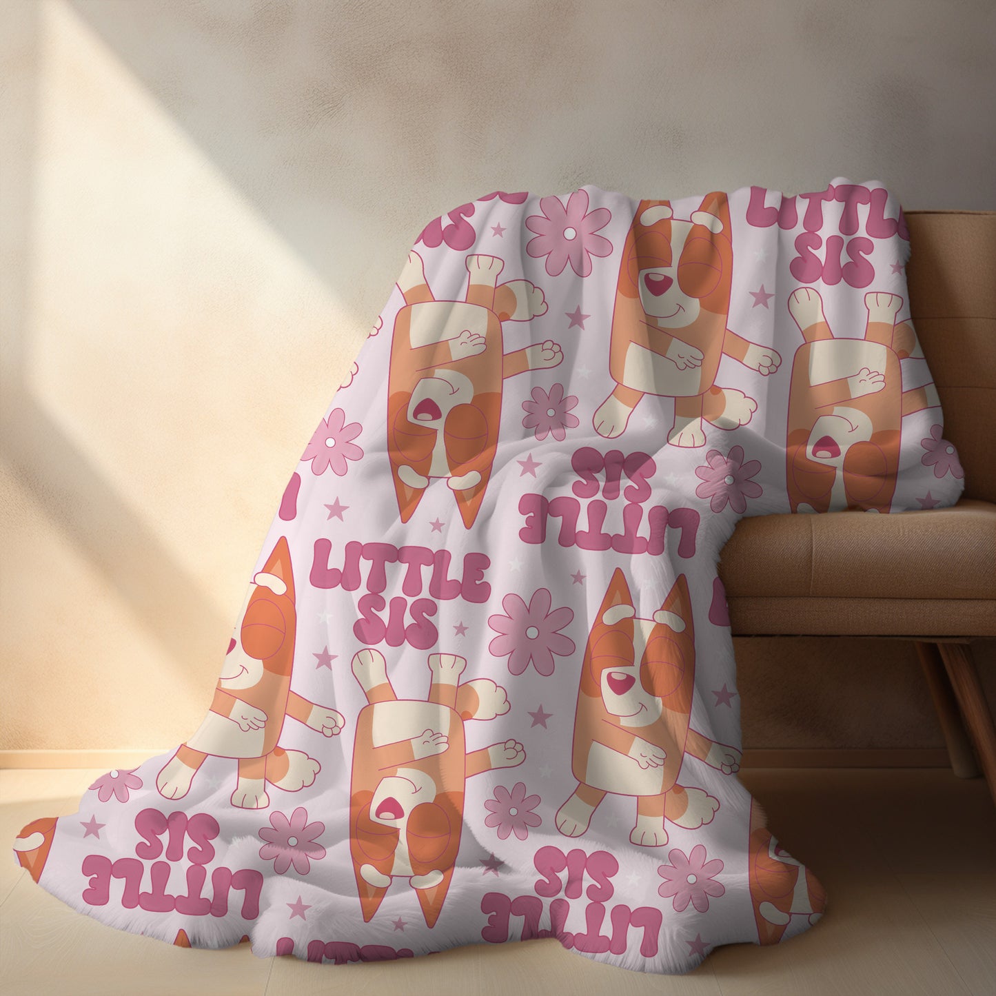 Personalized Little Sis Bingo Blanket