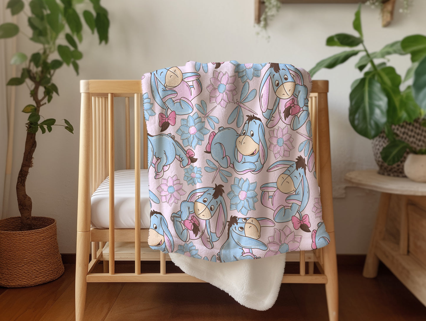 Personalized Eeyore Winnie the Pooh Blanket