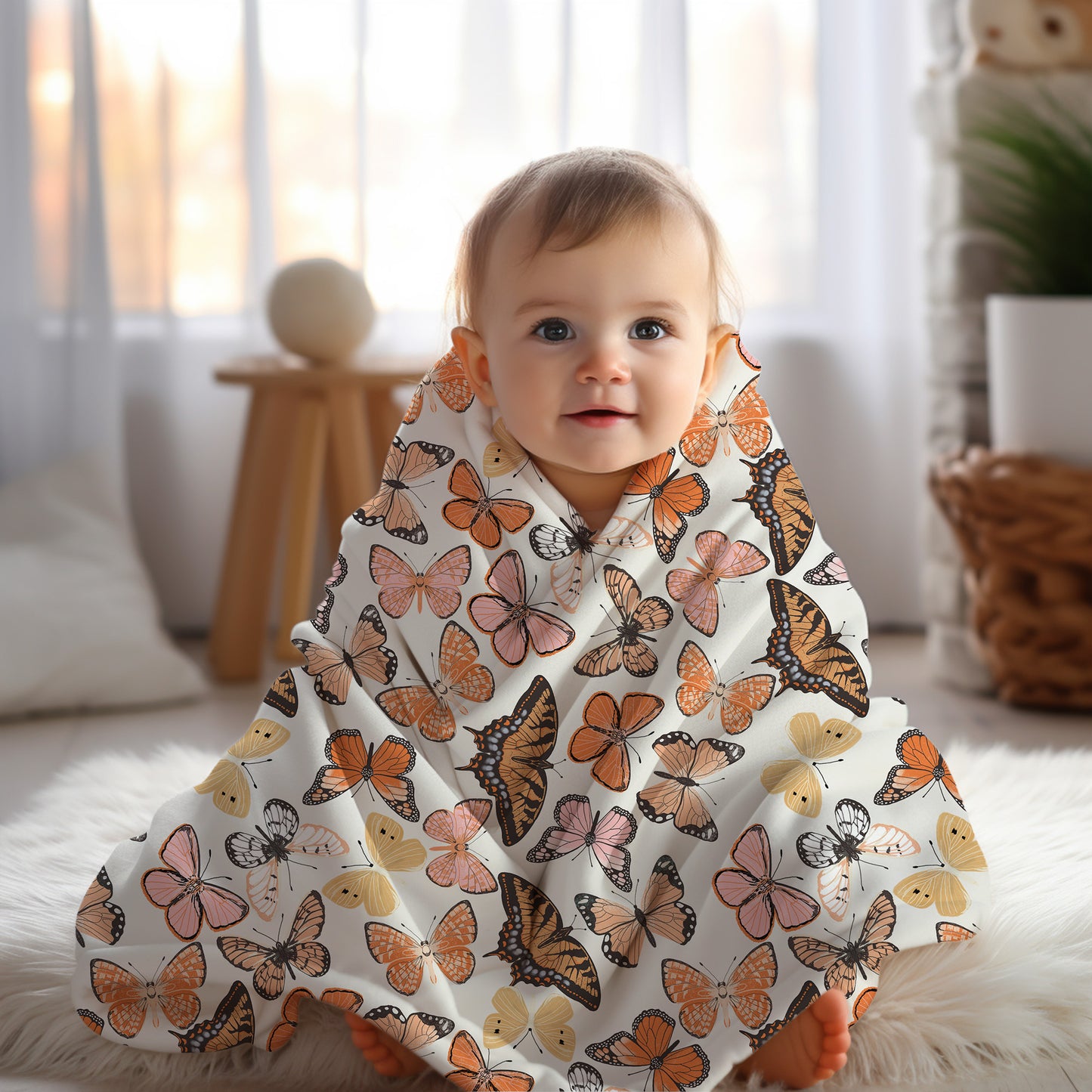 Personalized Butterfly Blanket