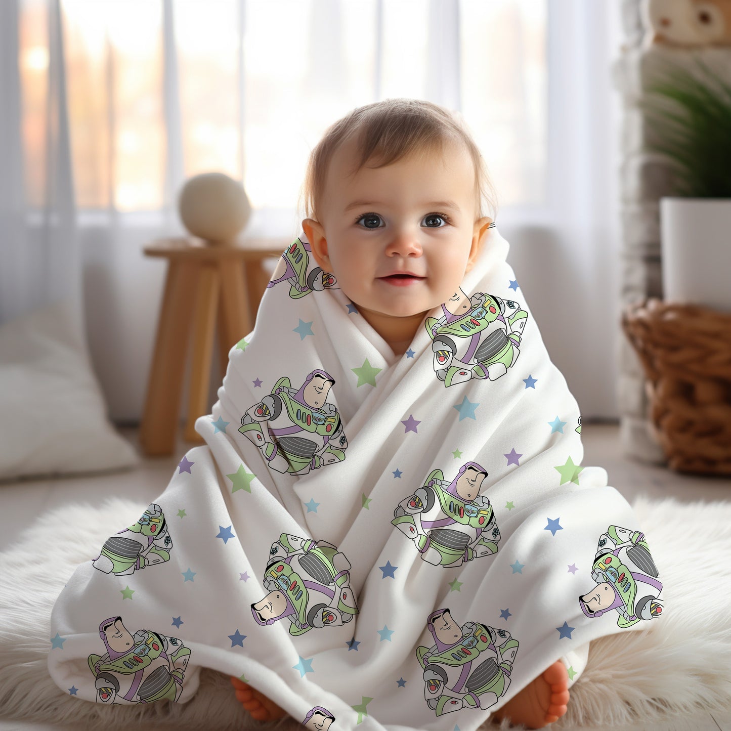 Personalized Buzz Light Year Blanket