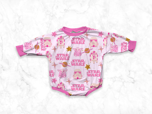 Pink Star Wars Oversized Sweater Romper