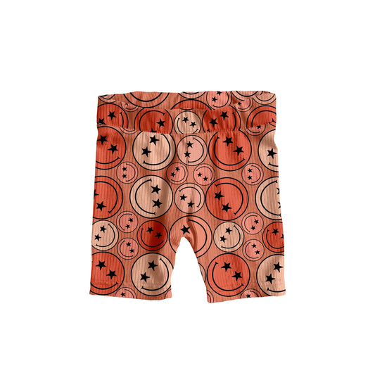 Smiley Face Baby and Kids Biker Shorts