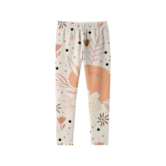 Bamboo Kids boho floral fall leggings