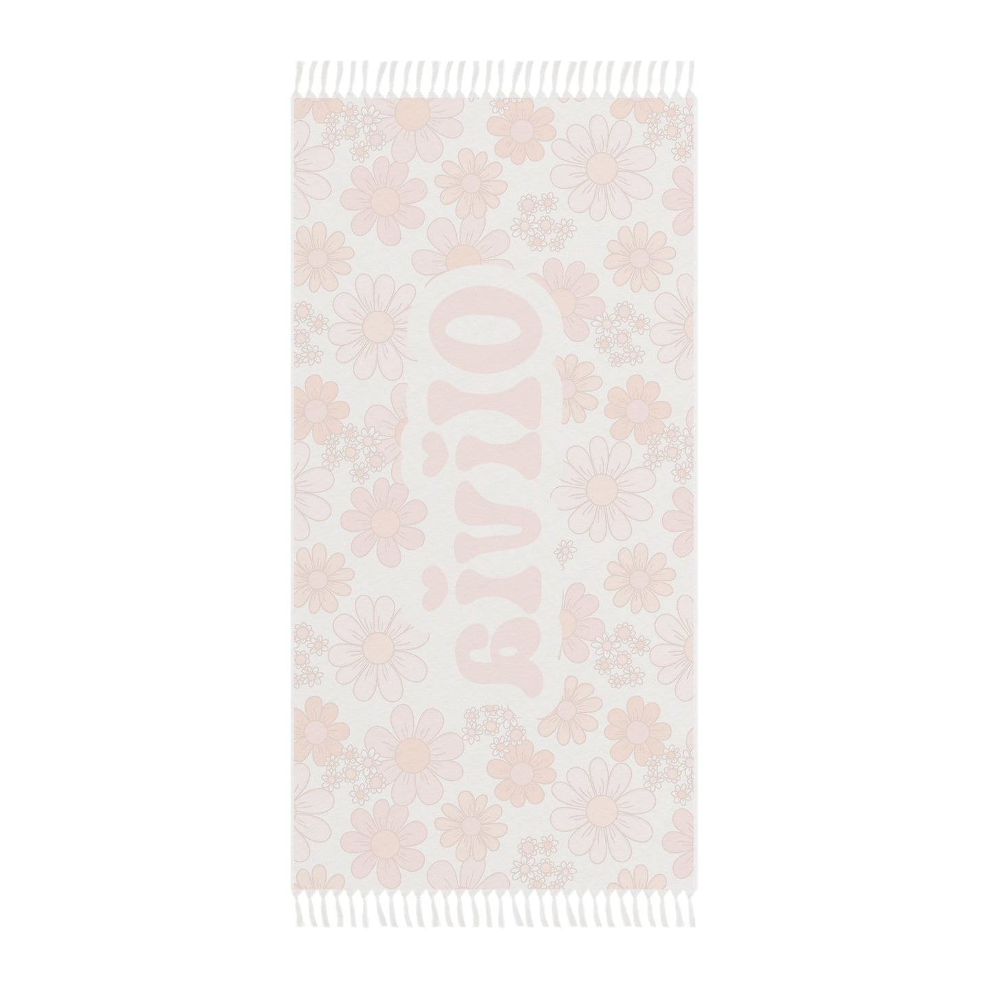 Personalized Pink Groovy Beach Towel