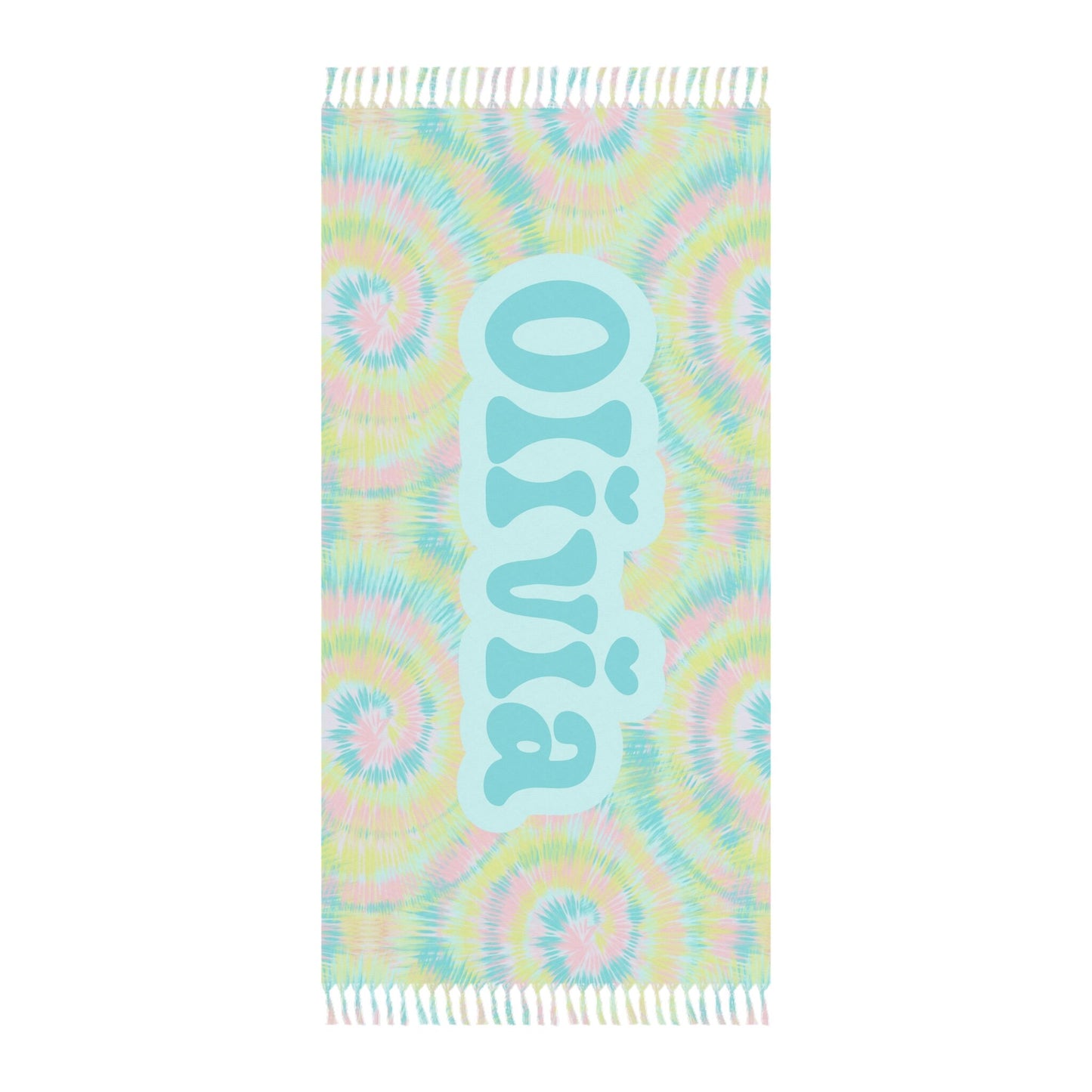 Personalized Tie Dye Beach towel