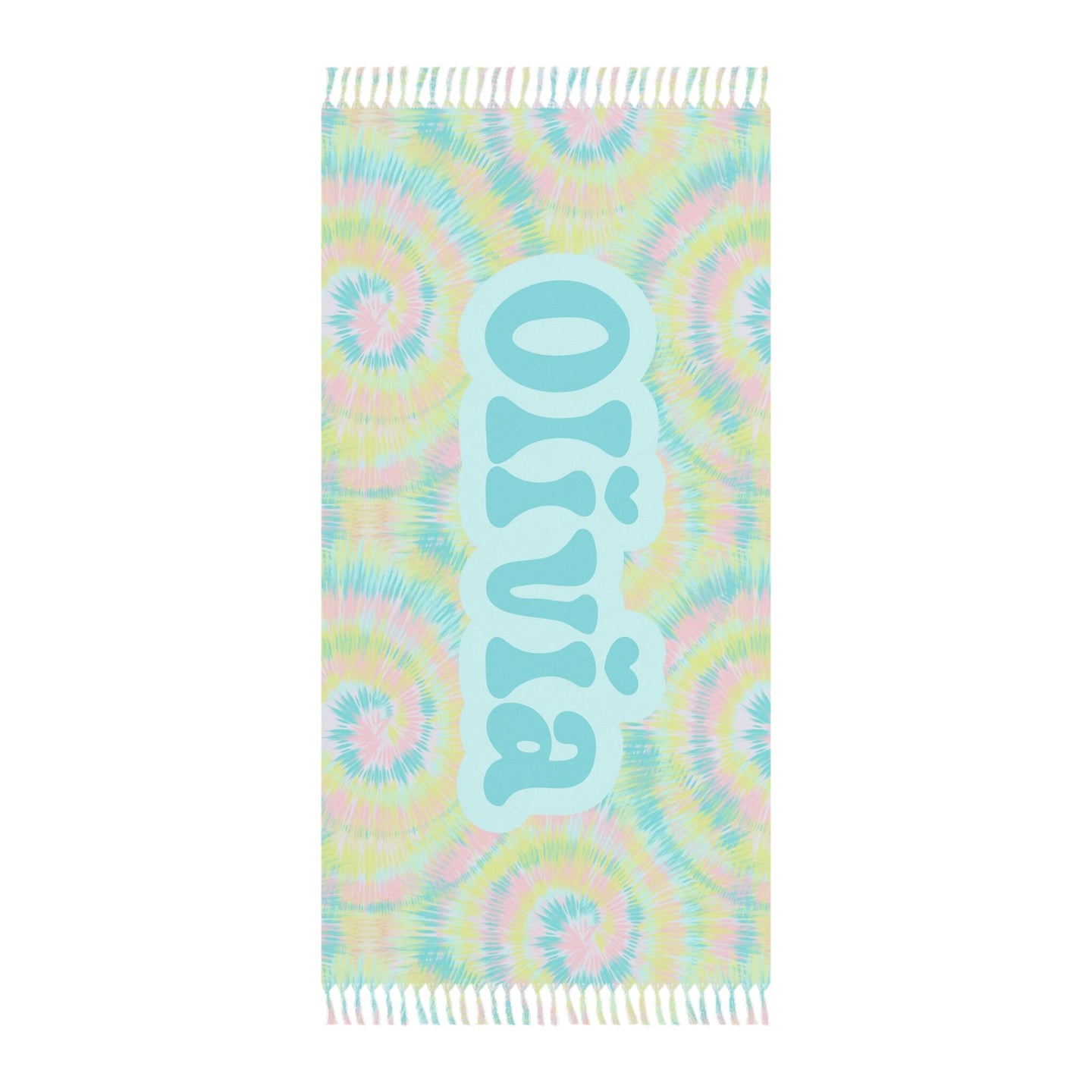 Personalized Tie Dye Beach towel