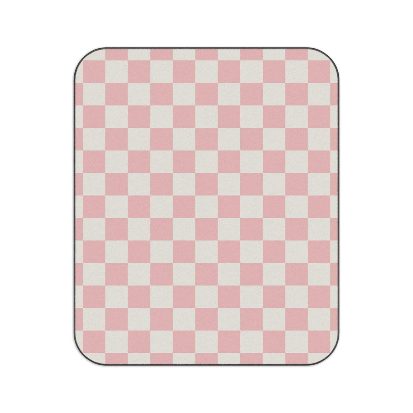 Pink checkered Picnic Blanket Waterproof