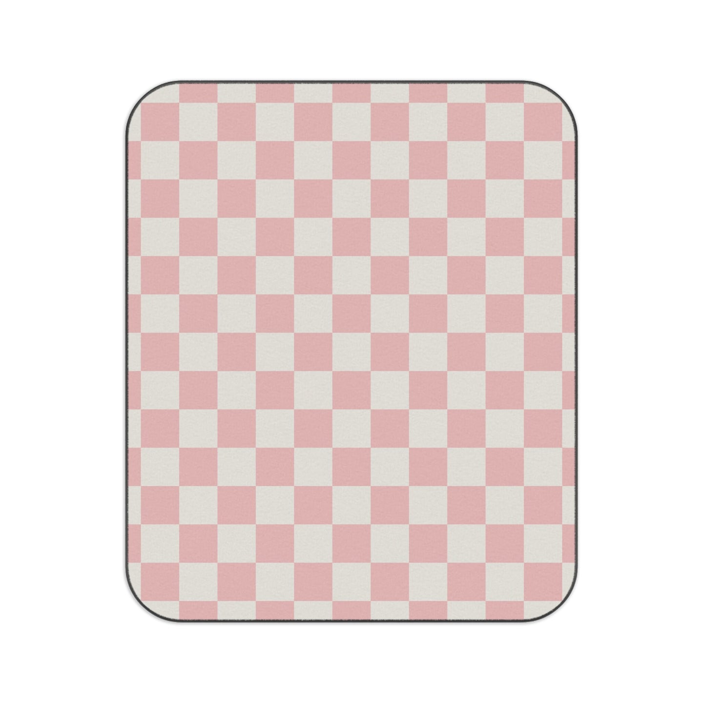 Pink checkered Picnic Blanket Waterproof