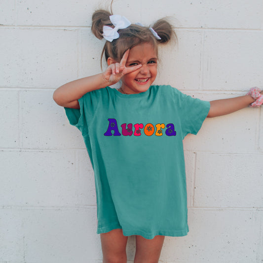 Retro Kids Name Shirt, Personalized Kids Shirt, Personalized Girl Name Shirt, Custom Name Boy Girl Tshirt, Custom Girl Tee, Custom Boy Tee