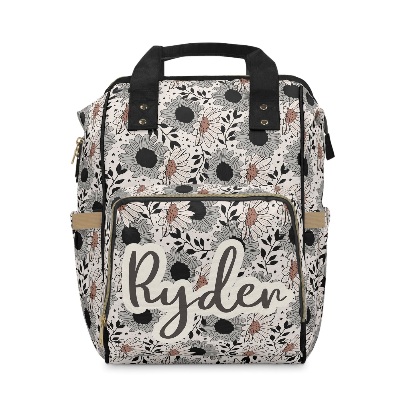 Personalized Floral Diaper Backpack