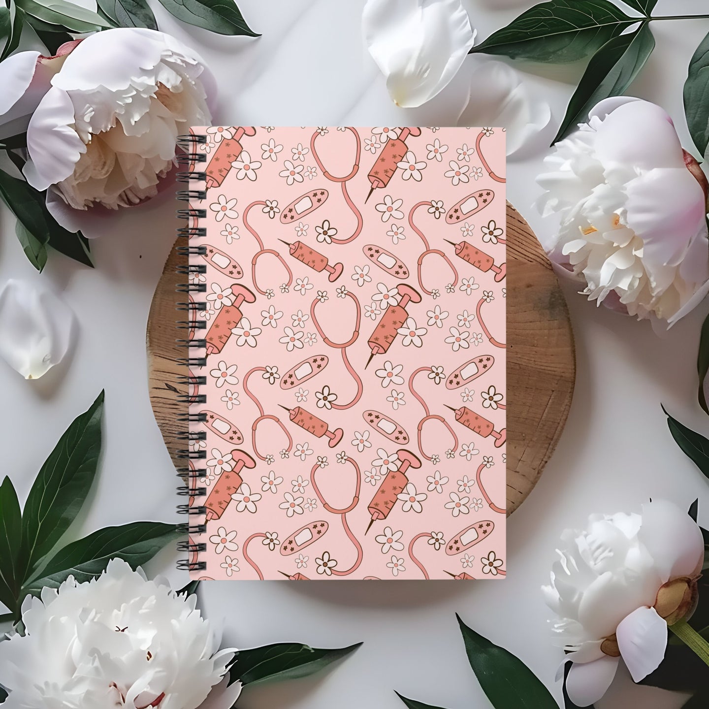 Pink Retro Nursing Notebook