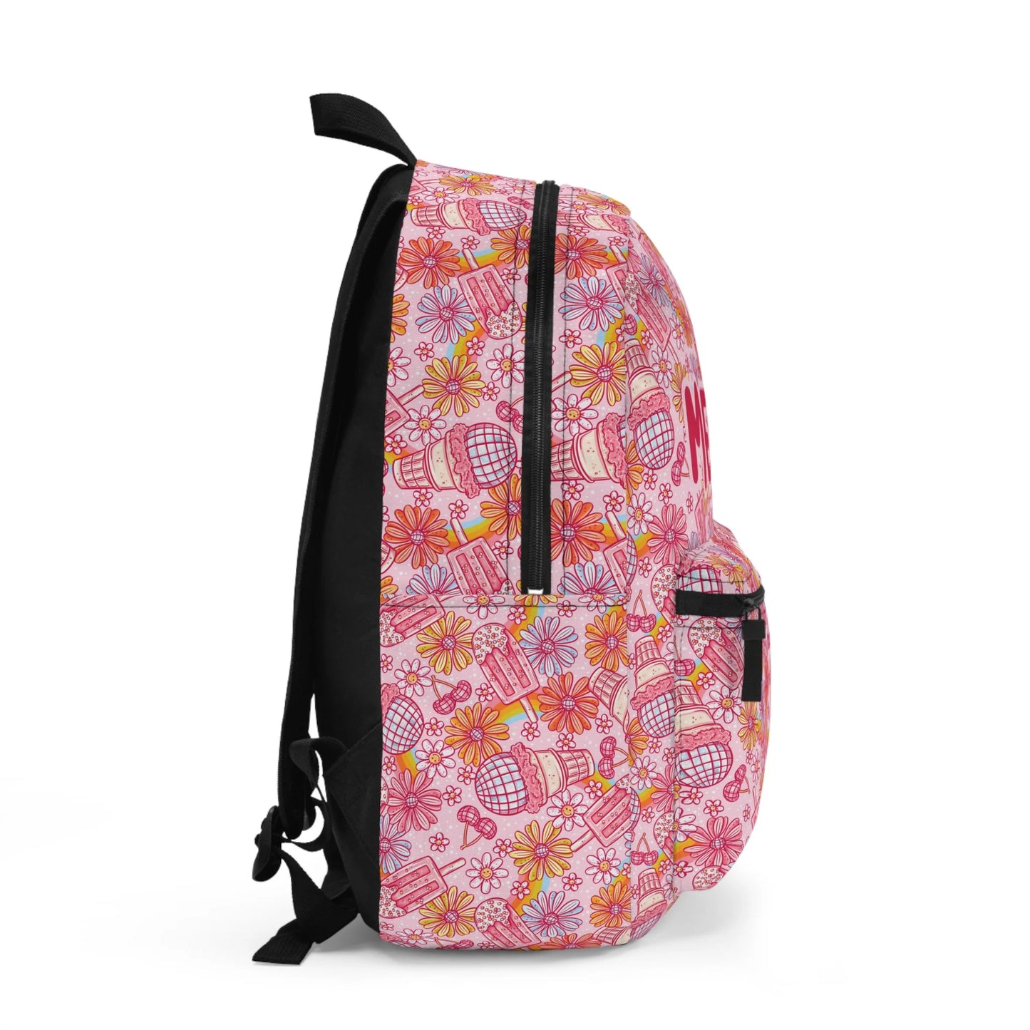 Personalized kids school backpack, personalized toddler backpack Floral, custom name backpack for adults, monogram backpack birthday gift