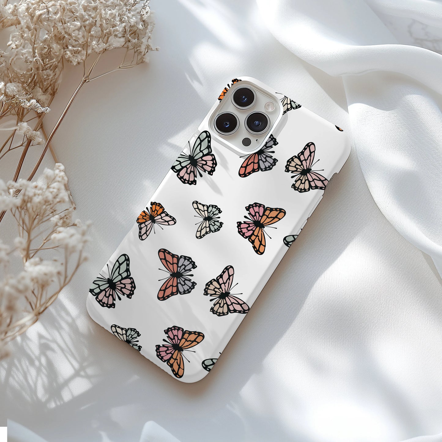 Personalized Butterfly Tough Phone Case for iPhone, Samsung and Google Phones