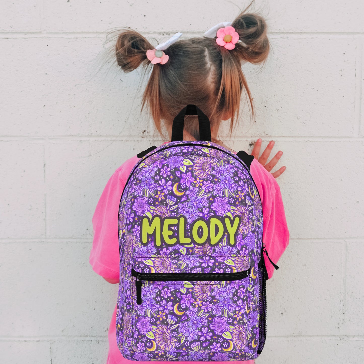 Personalized kids school backpack, personalized toddler backpack Floral, custom name backpack for adults, monogram backpack birthday gift