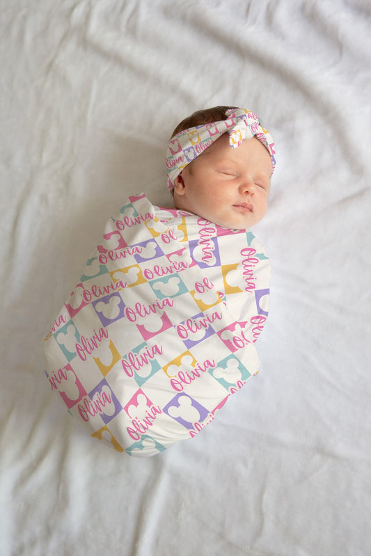 Personalized Disney Swaddle Set