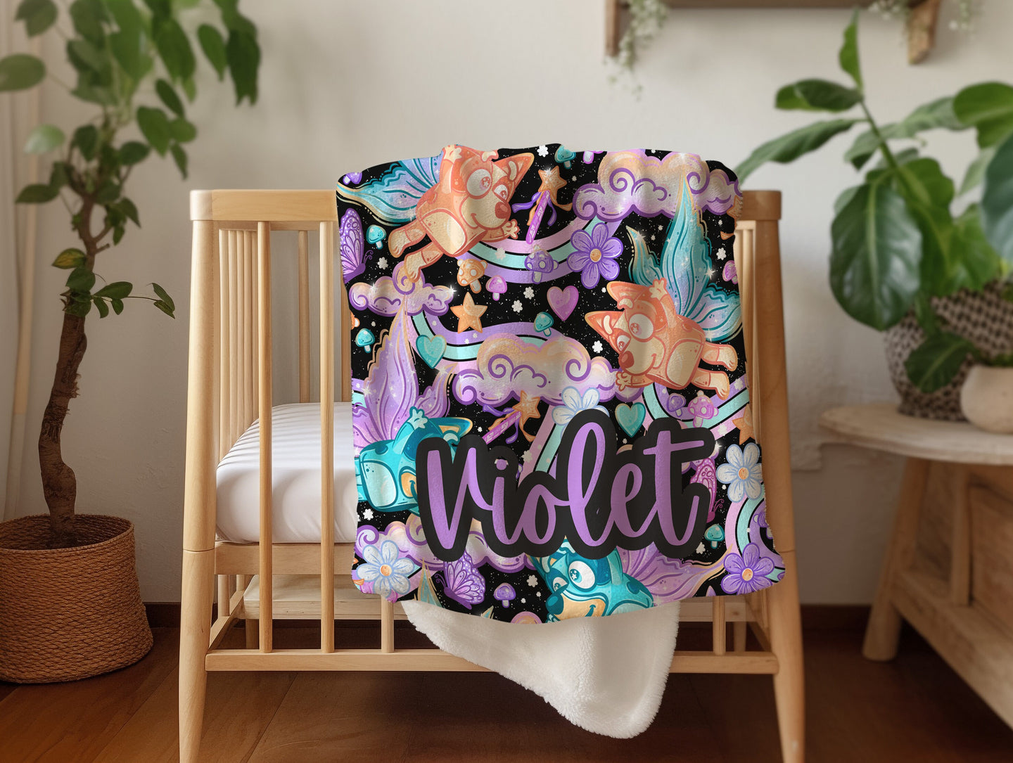 Personalized Bluey Blanket